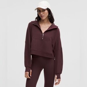 NWT Scuba Oversized Half Zip Hoodie